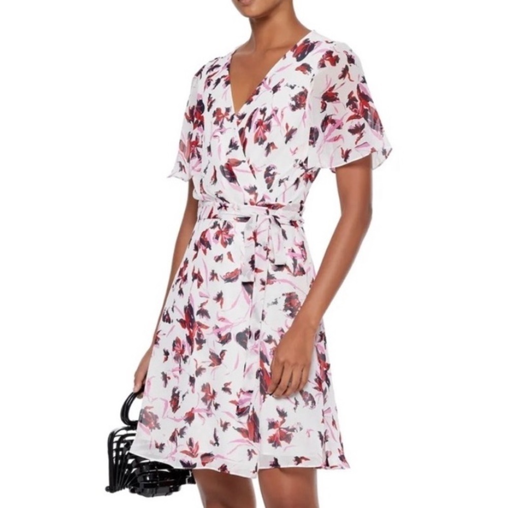 BRAND NEW Diane Von Furstenberg Kathy Dress Wild Ivory Floral Small